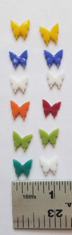 COE 96 Pre Fused Glass Miniature Butterfly's for Your Fused Glass Projects - Pack of 12