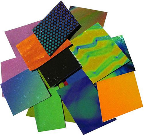 1/2 LB CBS Dichroic Thin Jewelry Pack Black 96 CBS 74568