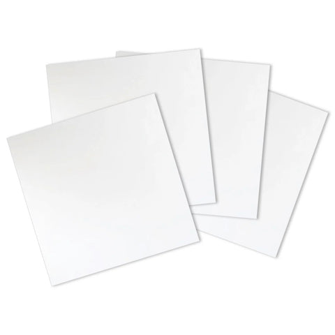 Fusible Clear Glass Squares 6 x 6 Inch COE 96 - 4 Pack