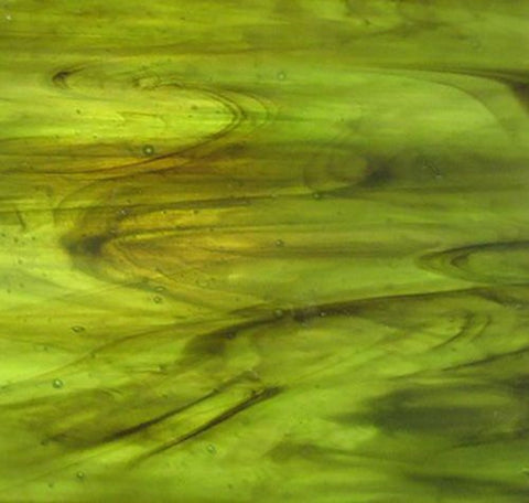 Stained Glass Supplies DG1094 - Green Brown Opal