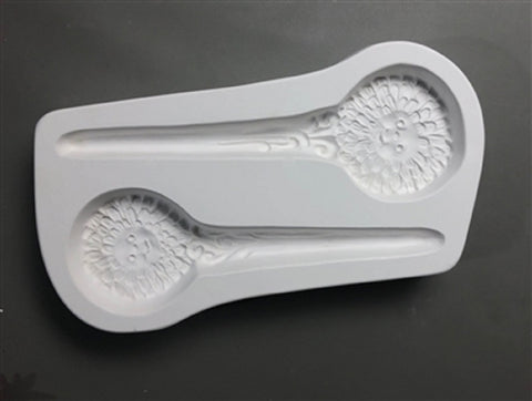 LF203 Zany Zinnias Stakes Mold for Glass Fusing