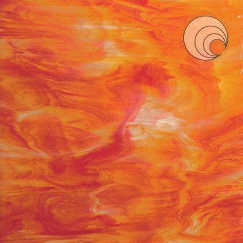 Fused Glass Supplies SF6755 - Red/Orange/White Fusible 96 COE