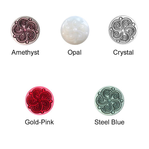 Stained Glass Jewels - 35mm Swirl - German Made