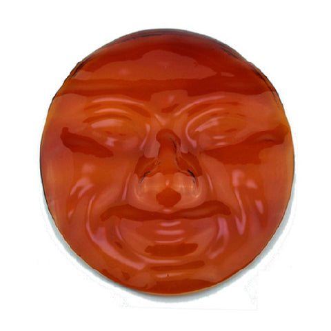 Stained Glass Slumped - MoonFace 6 Inch Diameter