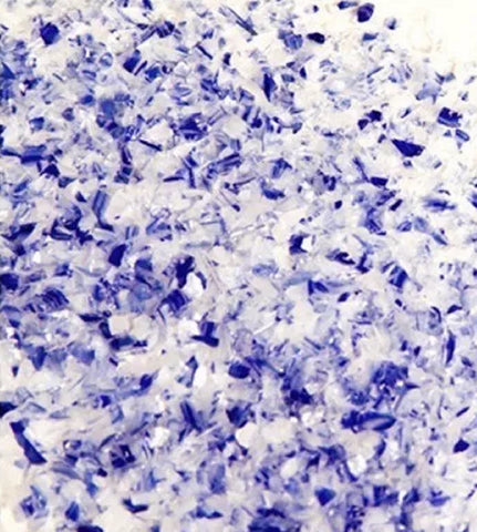 COE 96 - Oceanside Retired - Cobalt Blue / White Opal Dual Tone Frit 4245