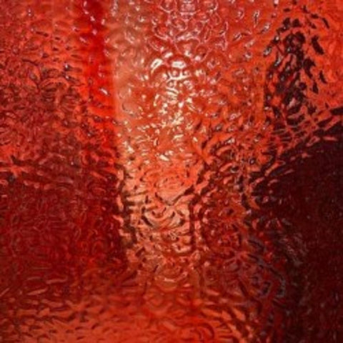 EM1016- Wissmach Lt Copper Red English Muffle Sheet Glass