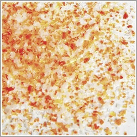 COE 96 - Uroboros Retired - Orange White Opal Dual Tone Frit