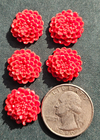 COE 96 Pre Fused Glass Flowers (16.5mm Mums) for Your Fused Glass Projects