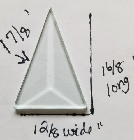 1 6/8 Inch Long Triangle Bevels - pack of 6