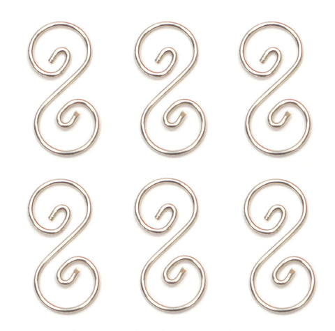 Curly Q 2 - 2 1/4 Inch (pkg of 6) for Stained Glass