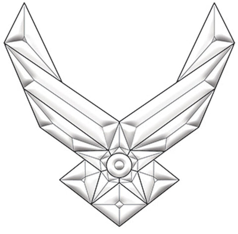 United States Airforce Emblem Bevel Cluster EC283
