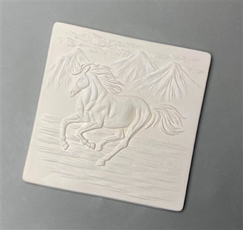 GX23 - Horse Texture Tile - 7 inch square