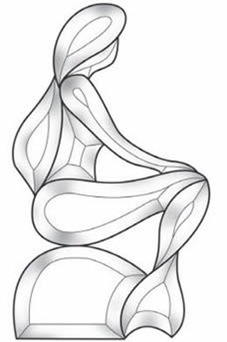 Mermaid Clear Bevel Cluster EC815