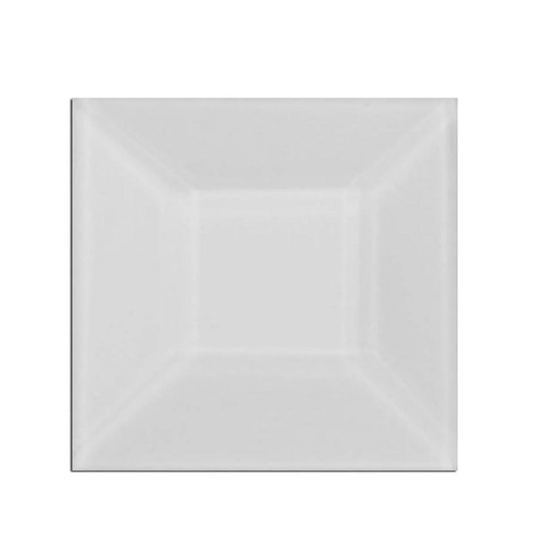 1.5 x 1.5 Inch Clear Glass Square Bevel - Pack of 10