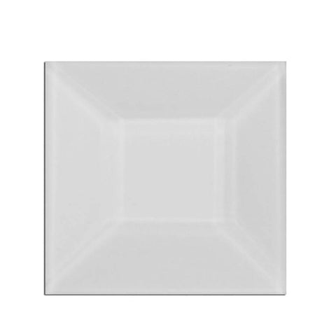 1.5 x 1.5 Inch Clear Glass Square Bevel - Pack of 10