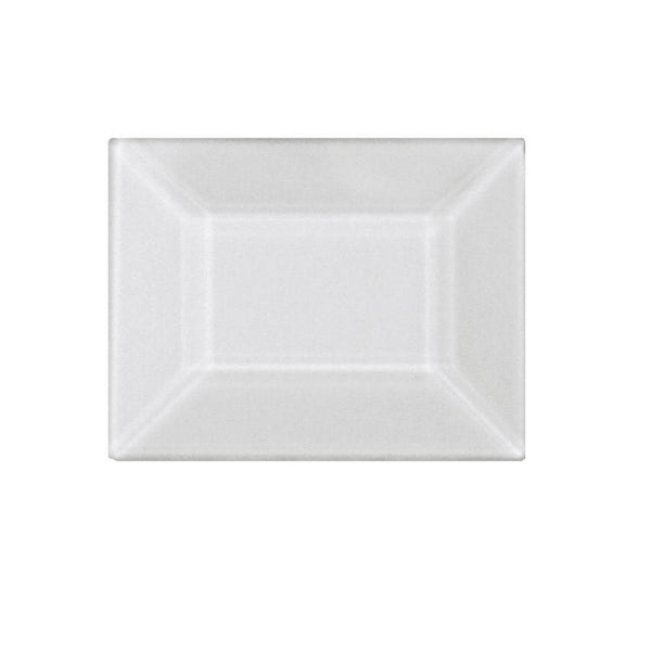 1.5 x 2 Inch Clear Glass Rectangle Bevel - Pack of 10