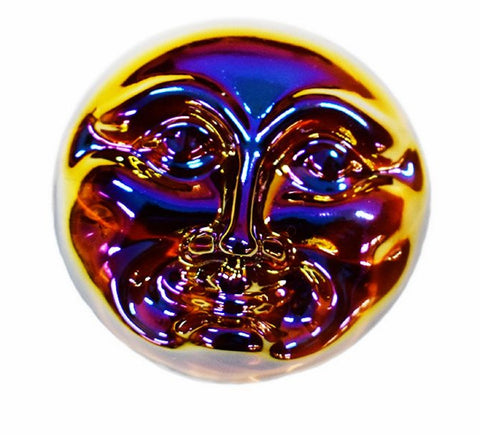 Amber Iridescent 40mm Moonface