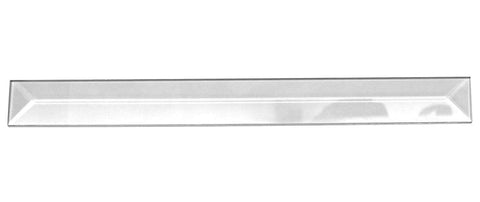 1 x 12 Inch Clear Glass Rectangle Bevel - Pack of 10