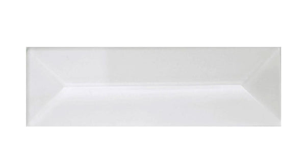 1 x 3 Inch Clear Glass Rectangle Bevel - Pack of 10