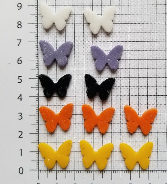 COE 96 Pre Fused Glass Miniature Butterfly's for Your Fused Glass Projects - Pack of 12