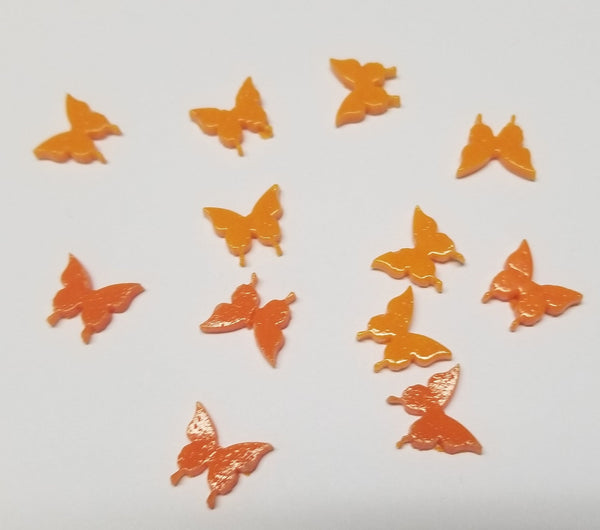 COE 96 Pre Fused Glass Miniature Butterfly's for Your Fused Glass Projects - Pack of 12