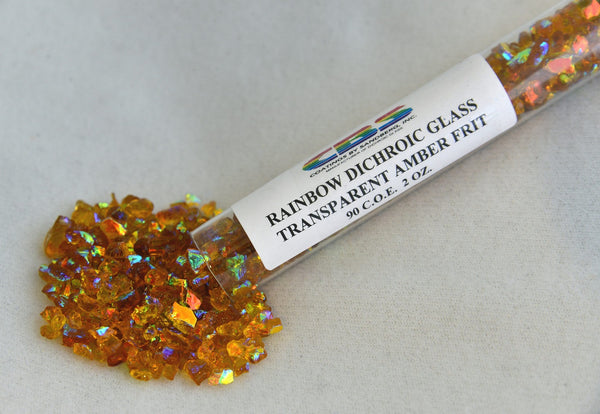 CBS 2 oz. Tube Dichroic Green Frit 90 COE