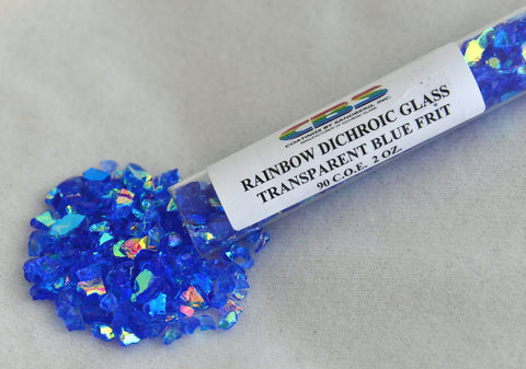 CBS 2 oz. Tube Dichroic Blue Frit 90 COE