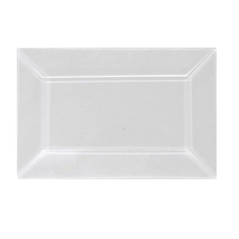 2 x 3 Inch Clear Glass Rectangle Bevel - Pack of 10