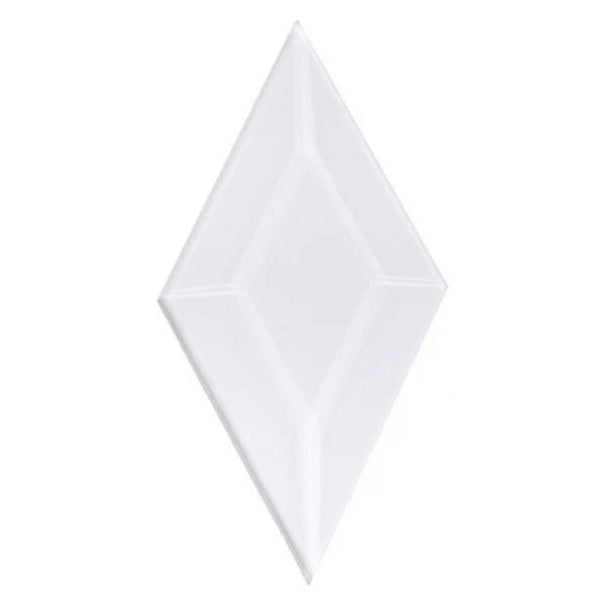 2 x 4 Inch Clear Glass Diamond Bevel - Pack of 10