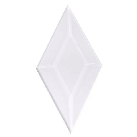 2 x 4 Inch Clear Glass Diamond Bevel - Pack of 10