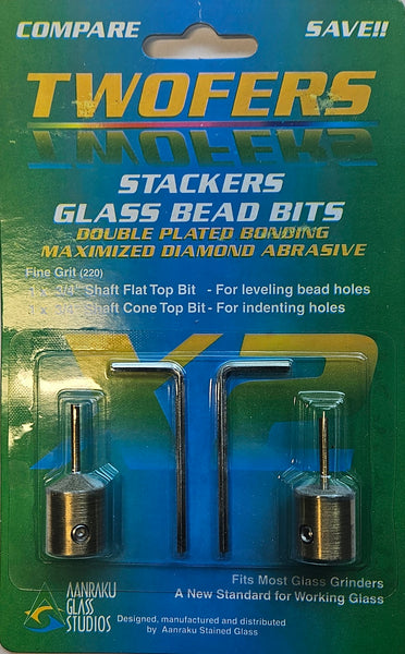 Aanraku Twofers Stacker Bead grinder bits 2 in pk