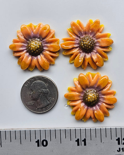 COE 96 Fusible Glass 33mm Flowers (Daisies) for Your Fused Glass Projects
