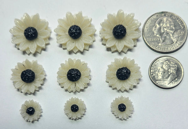 COE 96 Fusible Glass Flowers (Daisy Collection) for Your Fused Glass Projects