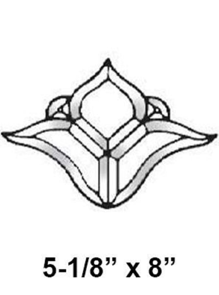 BC324 - Glass Bevel Cluster -  5 1/8 x 8 Inches When Assembled