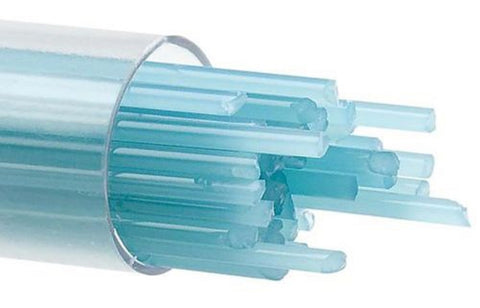 BU011672 Bullseye Stringers COE 90 Turquoise Blue2mm Opal