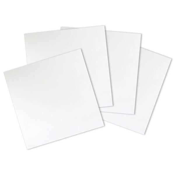 Fusible Clear Glass Squares 6 x 6 Inch COE 96 - 4 Pack