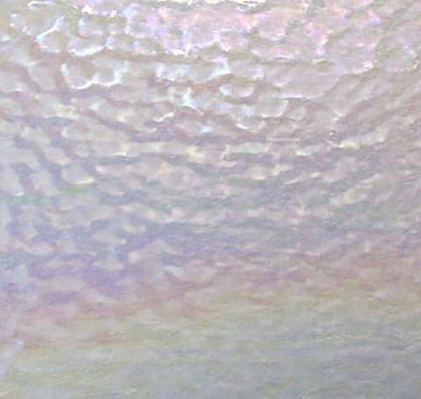 Stained Glass Supplies DG1011 - Iridized Clear Soft Hammered