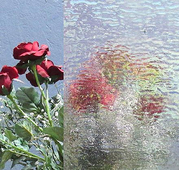Stained Glass Supplies DG1012 - Iridized Clear Granite