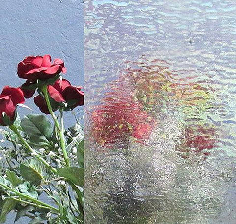 Stained Glass Supplies DG1012 - Iridized Clear Granite