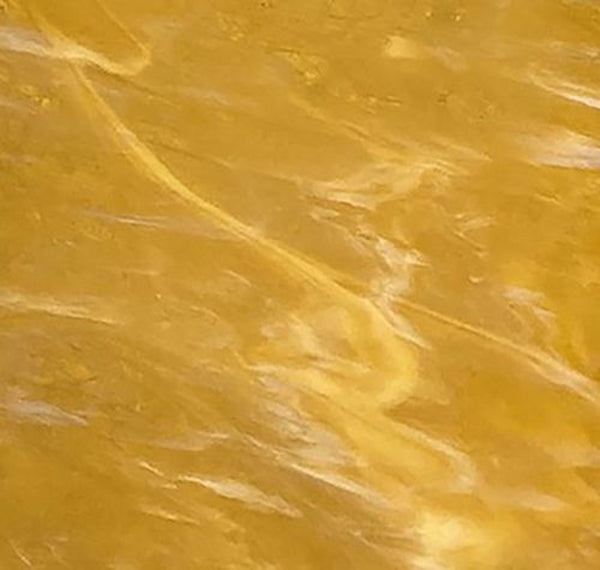Stained Glass Supplies DG1051 - Medium Honey, White Wispy Opal