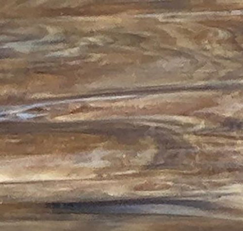 Stained Glass Supplies DG1058 - Dark Amber (Brown) White Opal