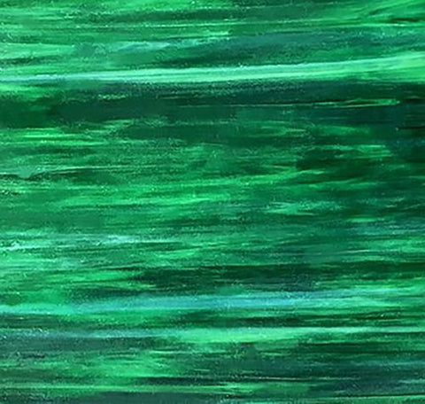 Stained Glass Supplies DG1078 - Green & White Wispy