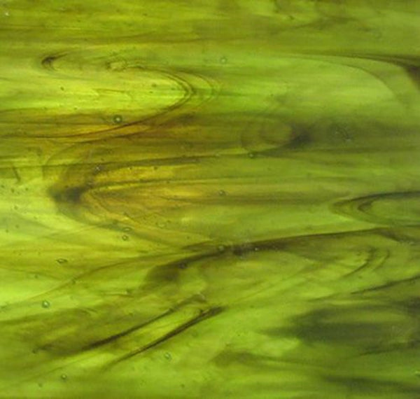Stained Glass Supplies DG1094 - Green Brown Opal