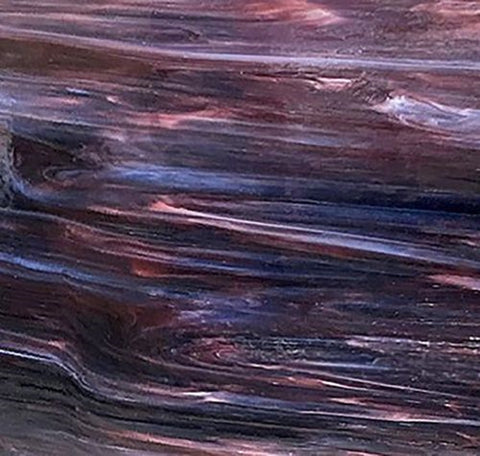 Stained Glass Supplies DG1125 - Dark Purple/White/Clear Sheet Glass