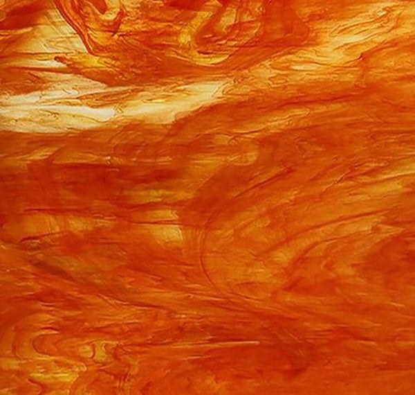 Stained Glass Supplies DG1144 - Peach Orange White and Clear