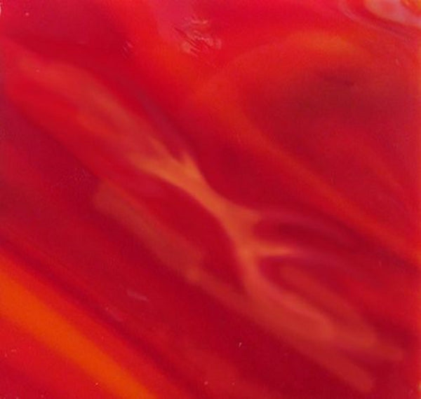 Stained Glass Supplies DG1150 - Red Orange and White