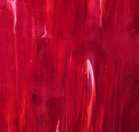 Stained Glass Supplies DG1153 - Red White Wispy Opal
