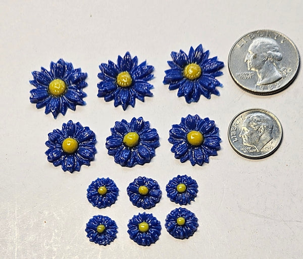 COE 96 Fusible Glass Medium Flower Sets (Daisy) for Your Fused Glass Projects