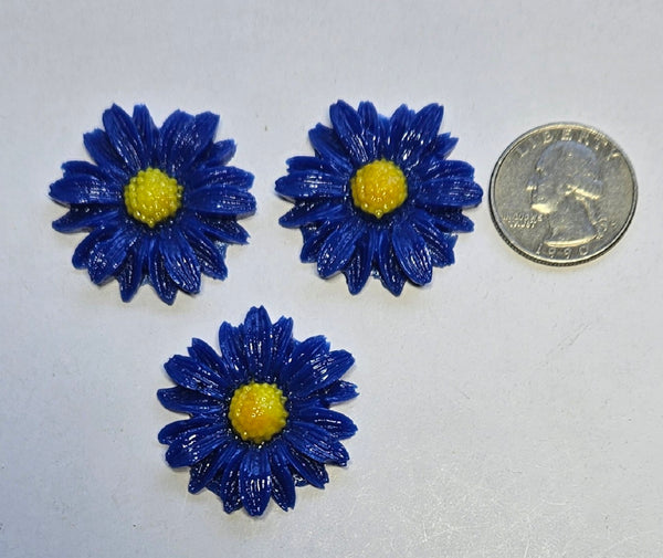 COE 96 Fusible Glass 33mm Flowers (Daisies) for Your Fused Glass Projects