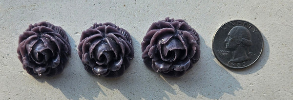 COE 96 Fusible Glass Large Flowers (Roses) .90 Inch for Your Fused Glass Projects 23mm